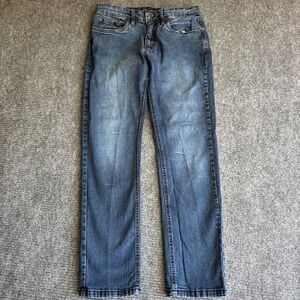 Urban Star Mens Relaxed Fit Straight Leg Blue Stretch Denim Jeans 32x30